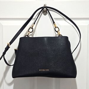 Michael Kors crossbody tote bag black like NEW condition